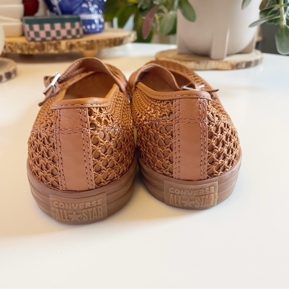 NWOT • Chuck Taylor All Star Dainty Mary Jane Knit - Warm Tan | Size 10 - Picture 6 of 9